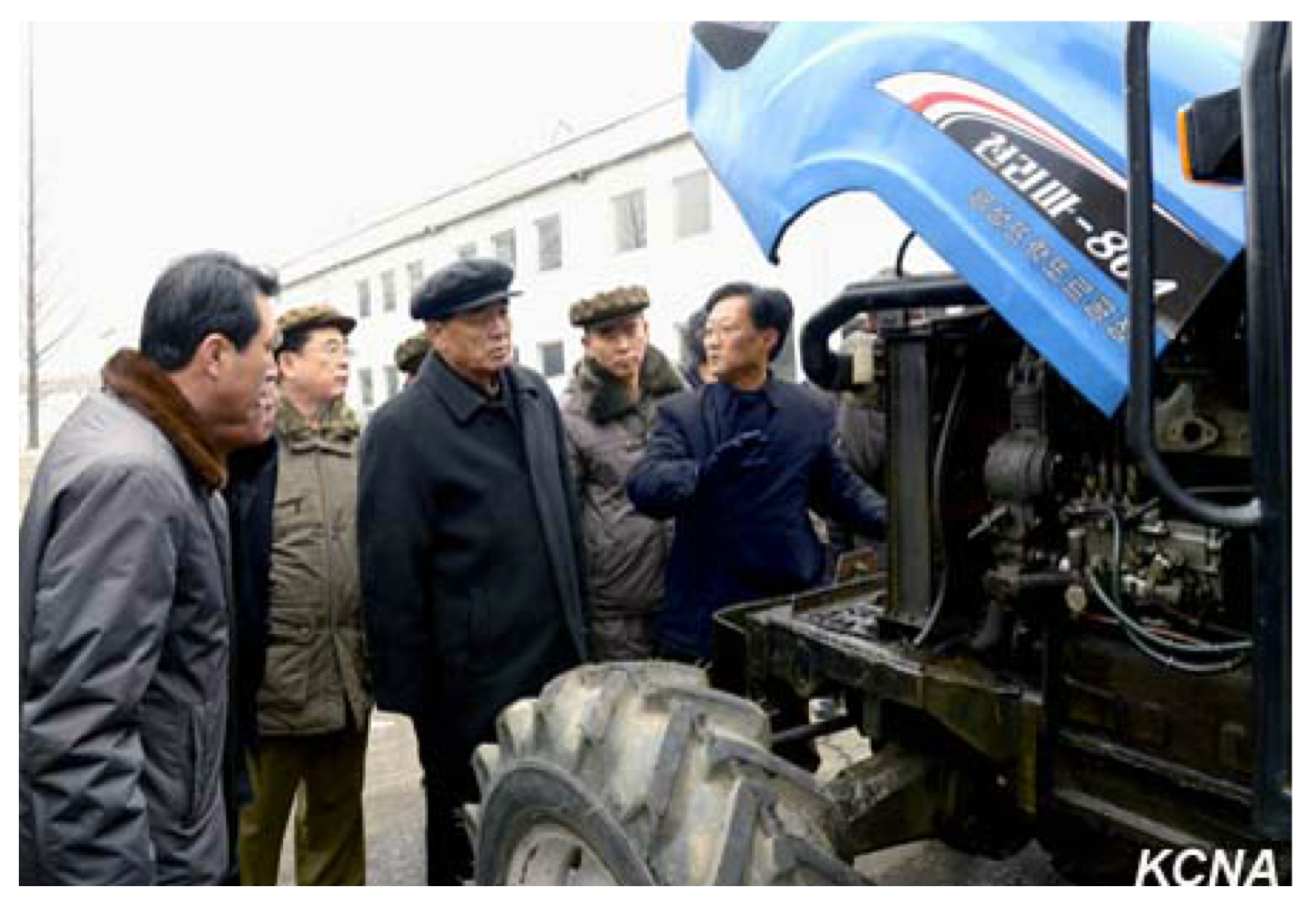 DPRK Premier Pak Pong Ju visits Kumso'ng Tractor Factory (Photo: KCNA).